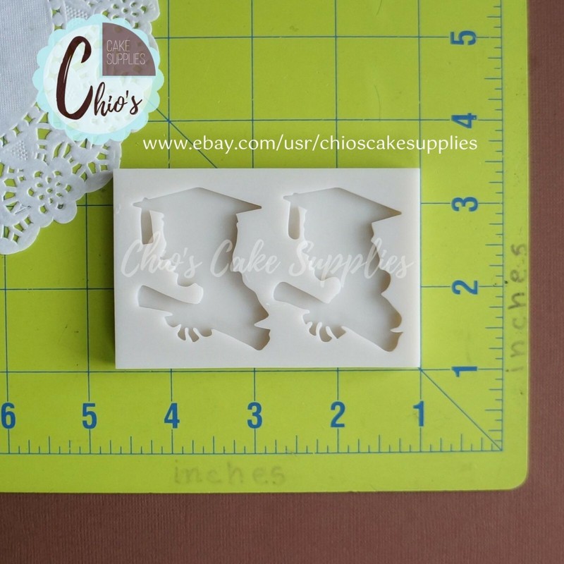 Graduated Girl & Boy Silicone Mold. Graduation Themed silicone mold. gallery