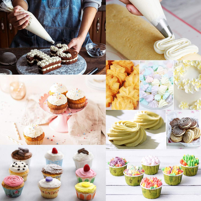 400 Pcs Piping Bags Disposable 12 Inch Anti-Burst Pastry Bags, Tipless Icing Pip gallery