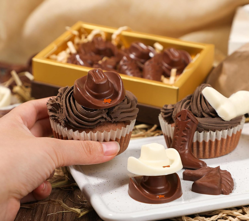 Cowboy Chocolate Molds Shaped with Cowboy Hat, Cowboy Boot and Horse, Cowboy ... gallery