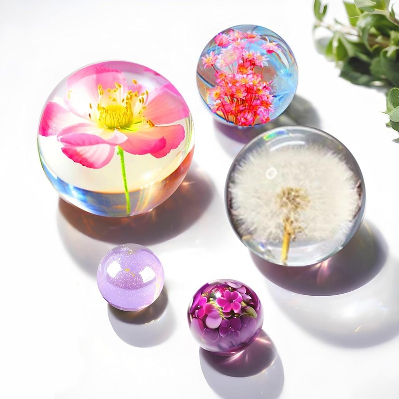Versatile 3D Clear Sphere Silicone Molds for Jewelry, Candles & DIY Projects gallery