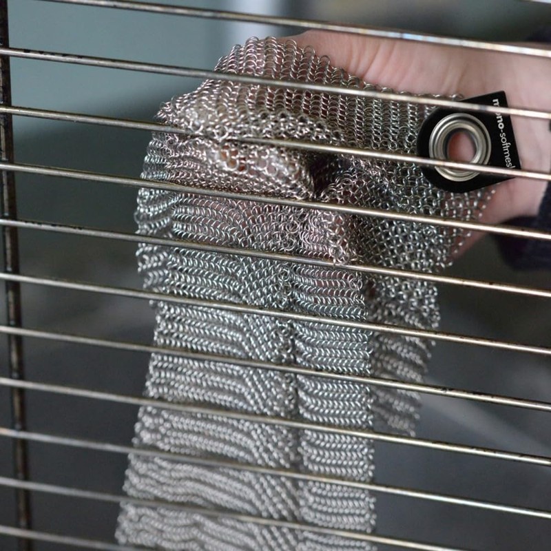 Softmesh Cleaning Mesh | Stainless Steel Cloth with Hook for Gentle Scrubbing... gallery