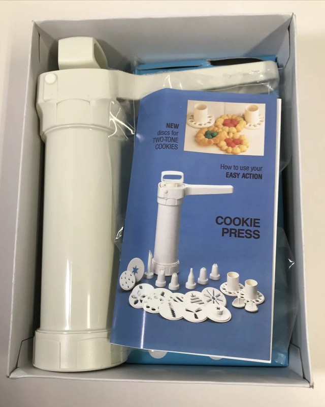 Hutzler Easy Action Cookie Press and Food Decorator - New in Box Dishwasher Safe gallery