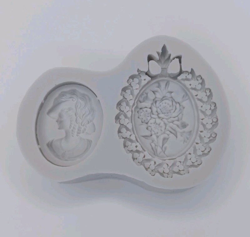 Gray Silicone Cameo Fondant Or Chocolate Mold Or Craft Mold gallery