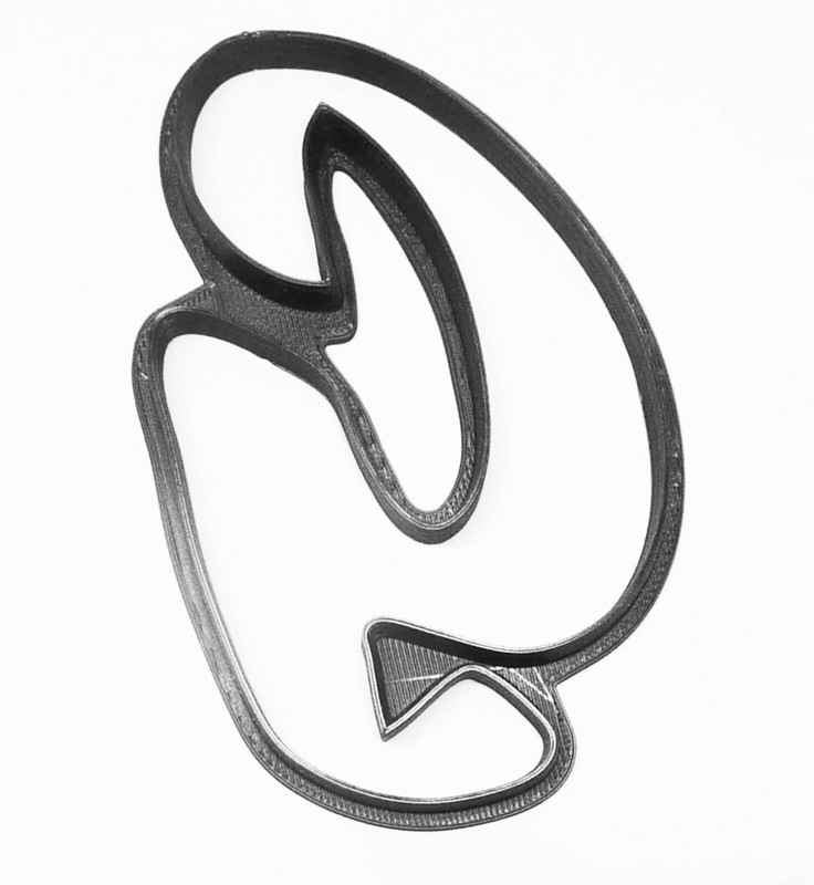 LETTER G UPPERCASE FANCY STYLIZED FONT ALPHABET SPECIAL COOKIE CUTTER USA PR3334