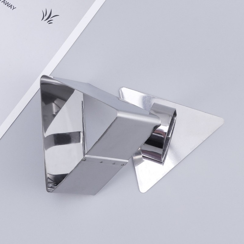 2 Pcs Stainless Steel Triangle Cake Mold Mousse Cutter with Pushing Plate gallery