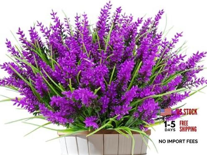 Bundles Outdoor Artificial Plants and Flowers, UV Resistant Faux 20 Fuchsia