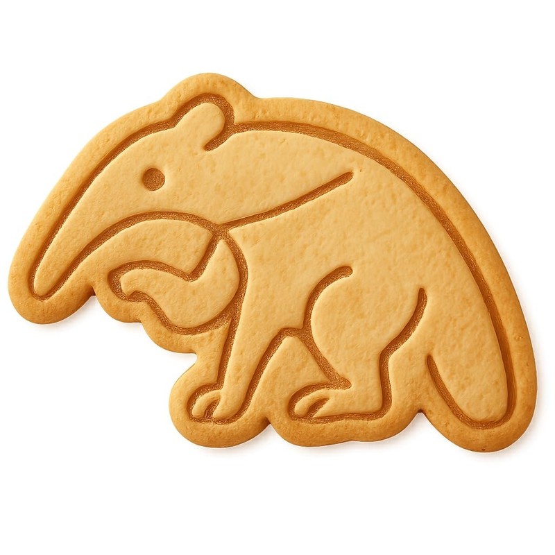 Playful Anteater Cookie Cutter & Stamp - 4x2.8 Fun Kitchen Baking gallery
