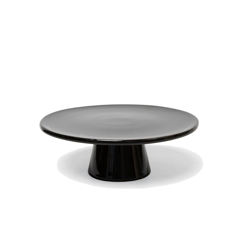 The Cake Stand – 10 Inch Gloss Ceramic Pedestal Cake Stand, Modern Footed Des…