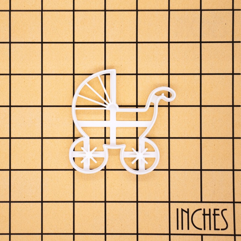 Baby Pram Cookie Cutter - buggy pushchair stroller pregnancy announcement mother gallery