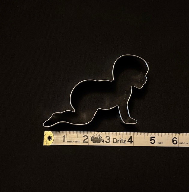 Crawling Baby cookie cutter