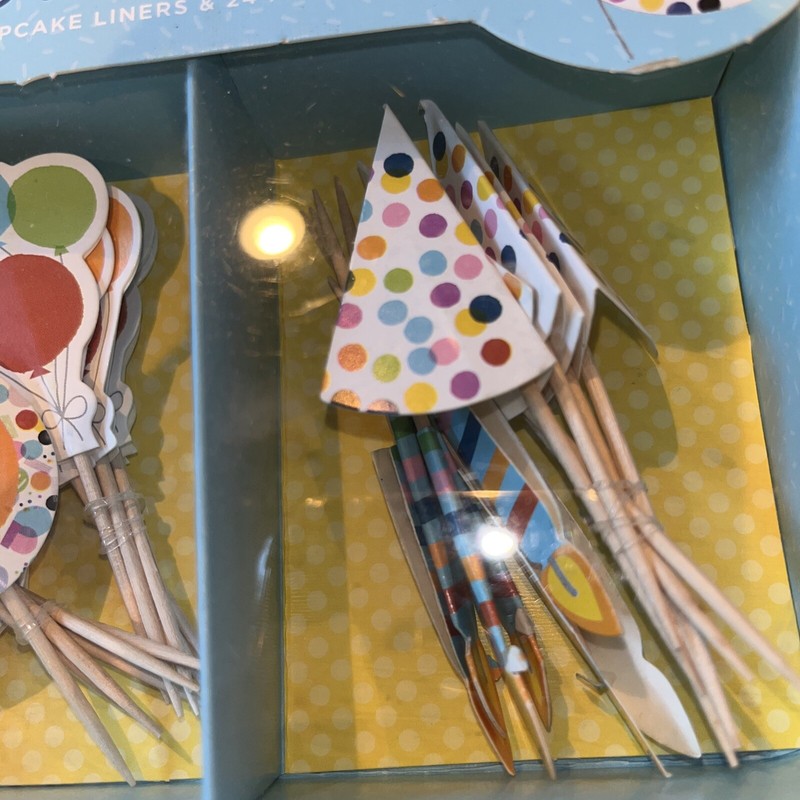 gartner Studios make a wish cupcake liners/ picks 24 each NEW gallery