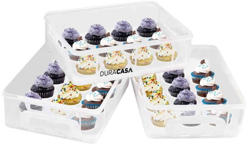 Cupcake Carrier, Cupcake Holder | Premium Upgraded Model Holds Cupcakes Stead... gallery
