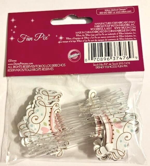 CROWN Cupcake Toppers Fun Pix Wilton discontinued #2113-7476 princess 5pks of 24 gallery