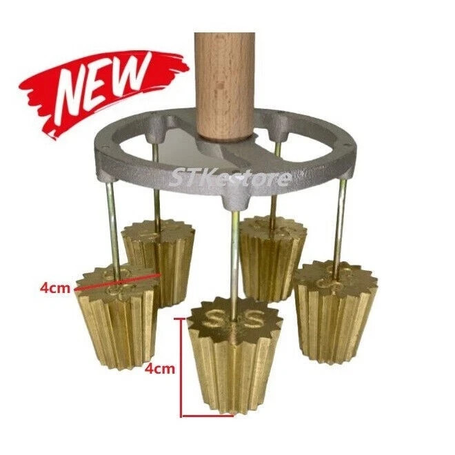 Pie Tee Top Hat Tart Patty Shell Croustade Brass Copper Mold 5 in 1 Free Shiping