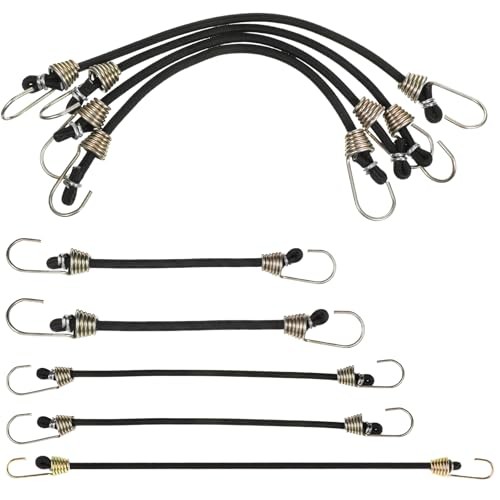 20PCS Small Bungee Cords with Hooks, Small Bungee Cords, Mini Bungee's Cord, gallery