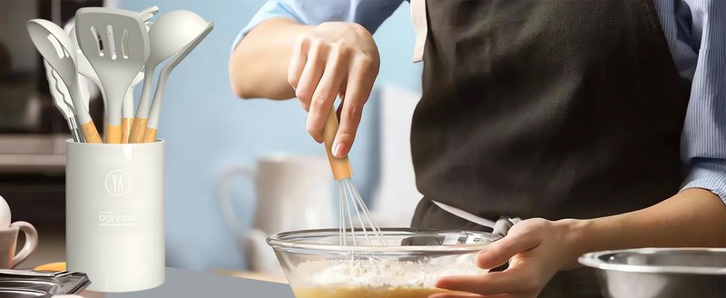 Silicone Cooking Utensils Set - 446°F Heat Resistant Silicone gallery