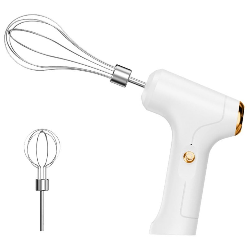 Hand Mixer,USB Rechargeable Detachable Electric Whisk Beaters with 3 Speed Mo…
