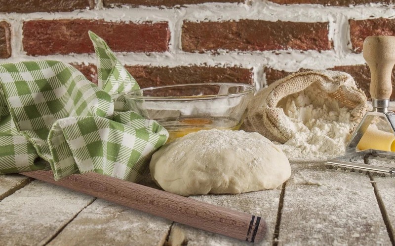 80 cm (31.5 Inch) Wood Extra Long Rolling Pin for Turkish Baklava Dough Pasta... gallery