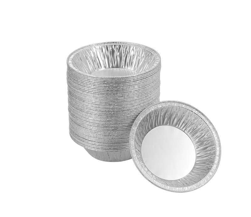 Waytiffer (50 Pack Pie Pans 5 inch,Mini Tins 50pack(5inch), Silver