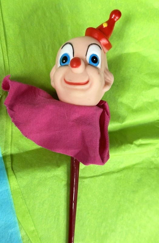Vintage Red Clown 7" Rubber Cake/Cupcake Toppers (each sold separately) gallery