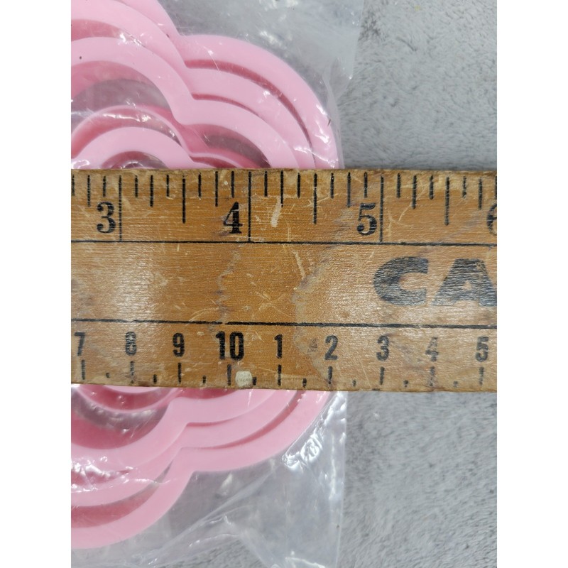 Set of 5 Pink Flower Shaped Cookie Cutters Baking Fondant Cutters gallery