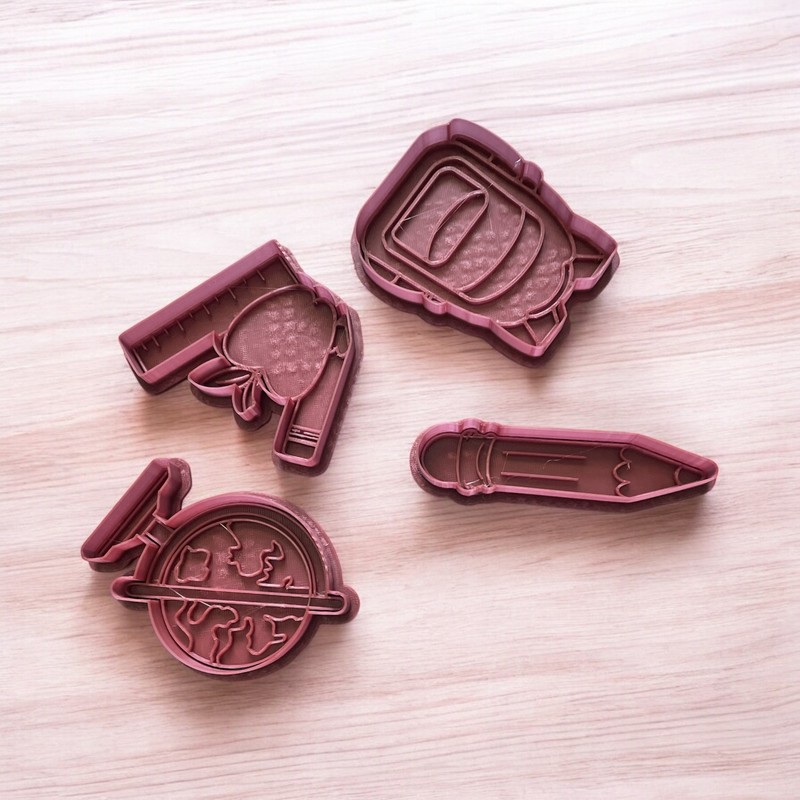 3D Printed Back To School Cookie Cutters