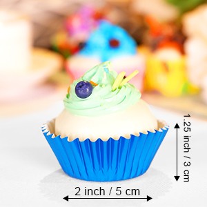 200 Pieces Foil Cupcake Liners Standard Size Metallic Cupcake Liners Paper gallery