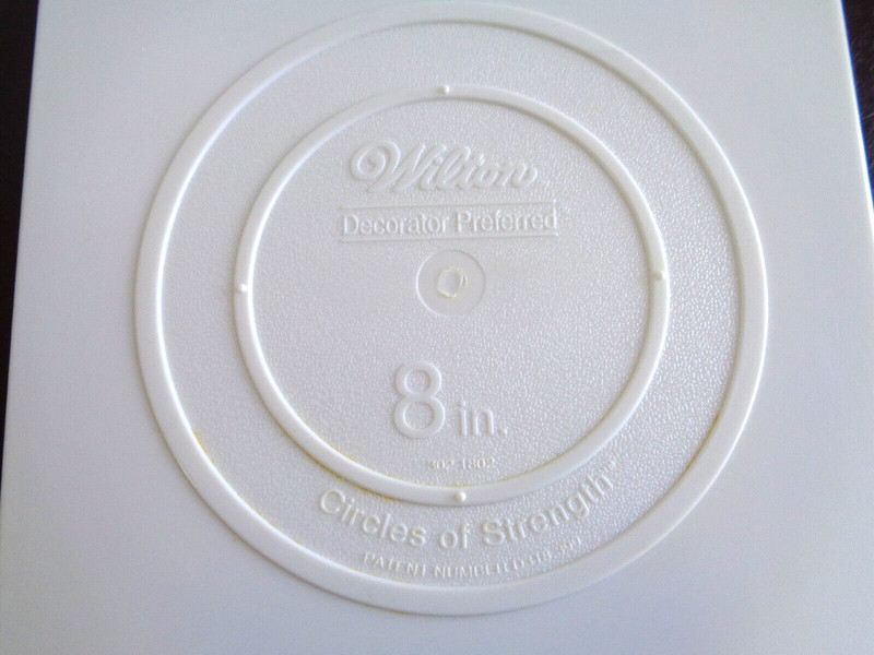 Wilton Decorator Preferred Cake Separator Plates Lot Set of 2 Square 8" and 10" gallery