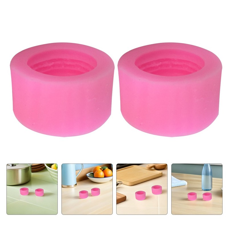 10Pcs Flexible Pink Silicone Macaron Moulds for Baking Chocolate Decorating gallery