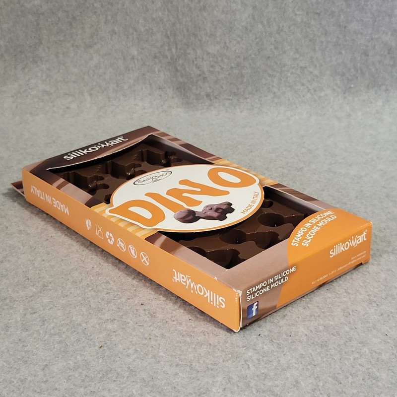 Silkomart Easy Choc Dino Dinosaur Silicone Chocolate Mold Candy Making Italy NEW gallery