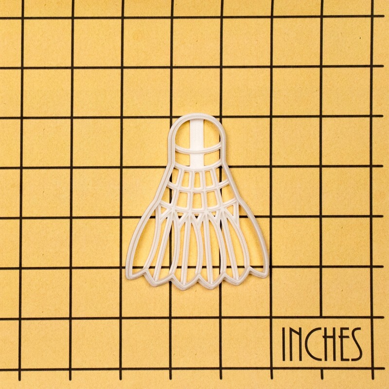 Badminton Shuttlecock Cookie Cutter - sports training coach team tournament gallery