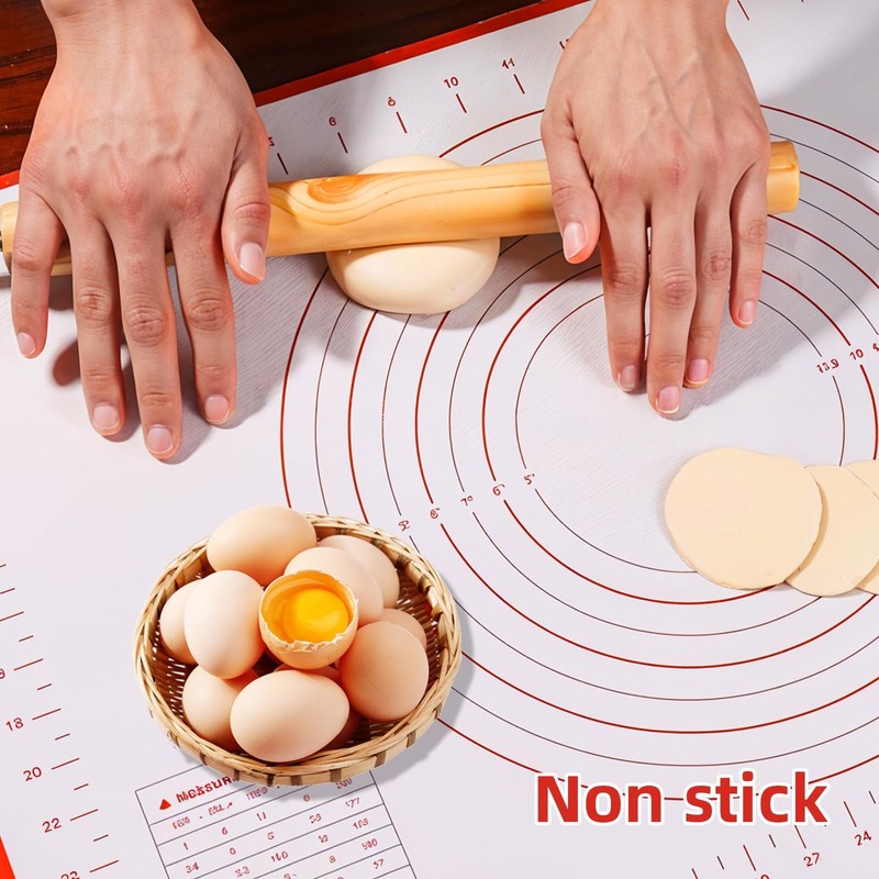 Large Silicone Baking Mat 32 x 24" Red Pastry 32"L x 24"W, gallery