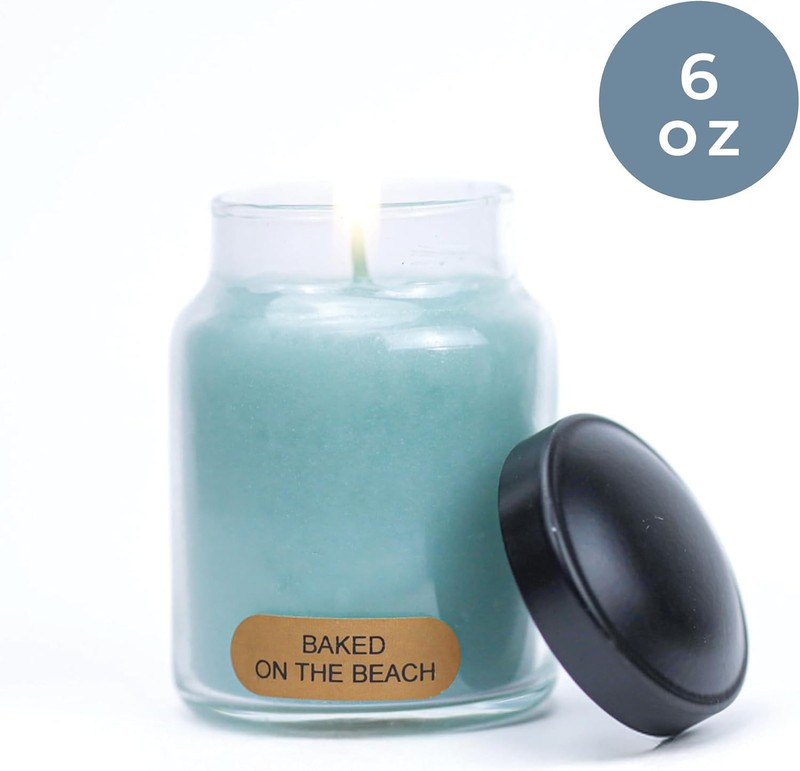 Baked On the Beach - 6oz Baby Scented Candle Jar with Lid - Keepers of the Light gallery