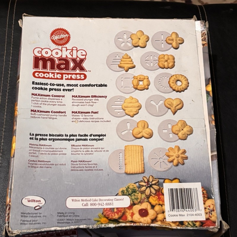 Vintage Wilton Cookie Max Cookie Press 2104-4003 New Open Box gallery