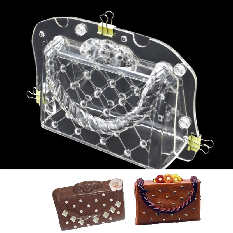 3D Handbag-Shaped Cake Decor Fondant Mold for Candy Molding Make DIY Baking Tool gallery