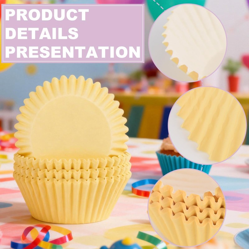 Pastel Standard Size Cupcake Muffin Liners Wrappers Baking Cups 600 PCS gallery