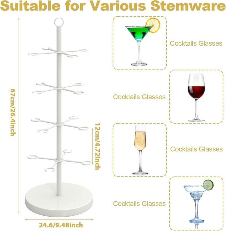 Champagne Tree Stand,Champagne Tower,4 Tier Metal Cocktail Tree Stand,Cocktail T gallery