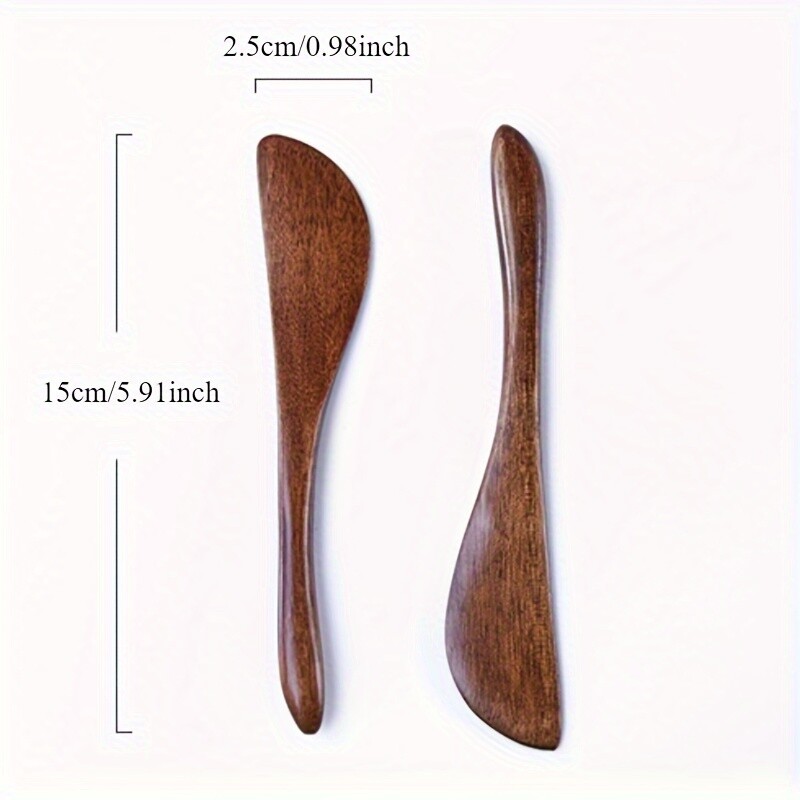 3pcs Wooden Dinner Butter Knifes Cheese Spreaders Mini Spatulas for Kitchen gallery