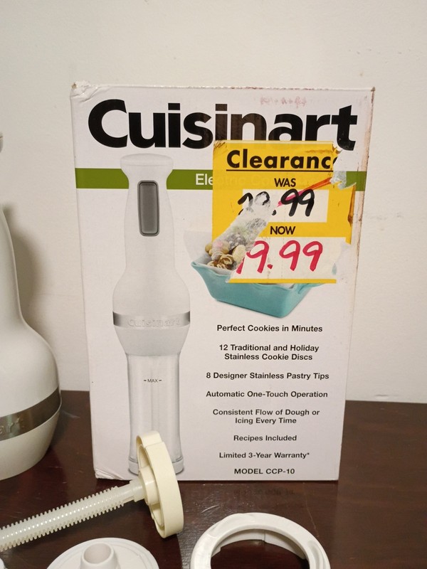Cuisinart CCP-10 Electric Cookie Press Complete w/ 12 Discs & 8 Decorating Tips gallery