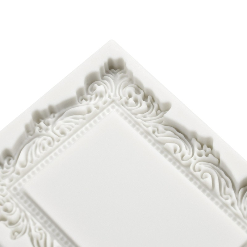 Silicone Craft Mold European Style Picture Frame Fondant Chocolate Candy Mold gallery
