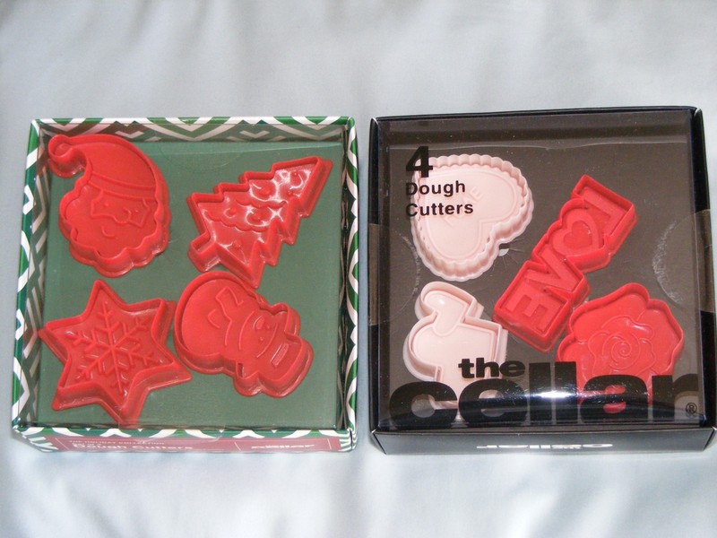 The Cellar Holiday Themed Dough Cutters, Valentines and Christmas Themed