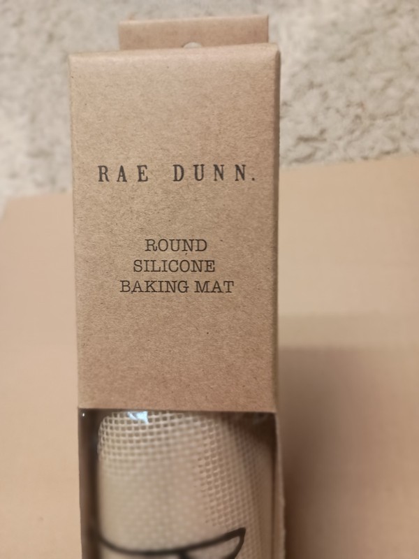 Rae Dunn BAKING MAT "BAKE" ROUND SILICONE LL Original Box New w/tag gallery