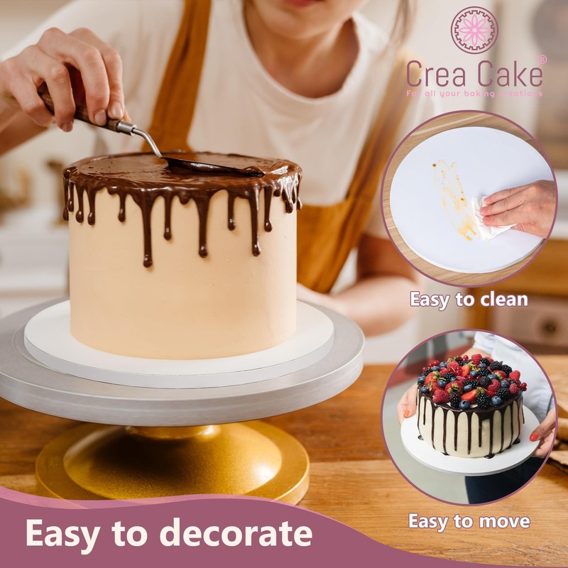 - 12 Pack Cake Drums 10 Inch Round & Large Cake Scraper - Premium Boards ½ In... gallery
