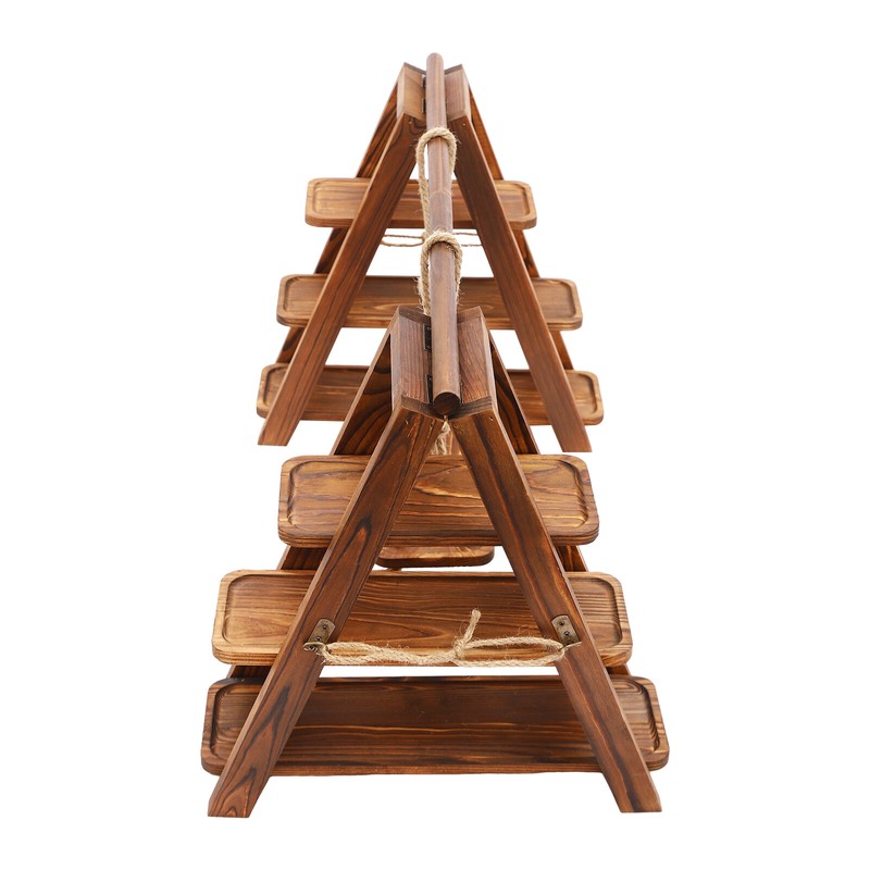 3 Tiers Solid Wooden Simplicity Serving Tray Dessert Stand Decor Cupcake Stand gallery