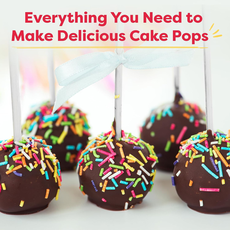 DIY Cake Pop Baking Kit for Kids - Premeasured Ingredients, Decorating Supplies gallery