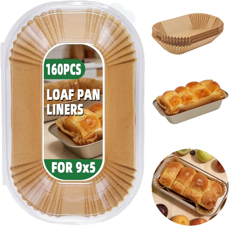 Loaf Pan Liners,160pcs Bread Pan Liners for Baking 9x5inch,Loaf Pans