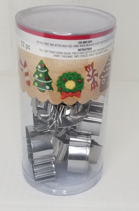 Celebrate it - 12 piece Christmas Mini Cookie Cutters, Metal gallery