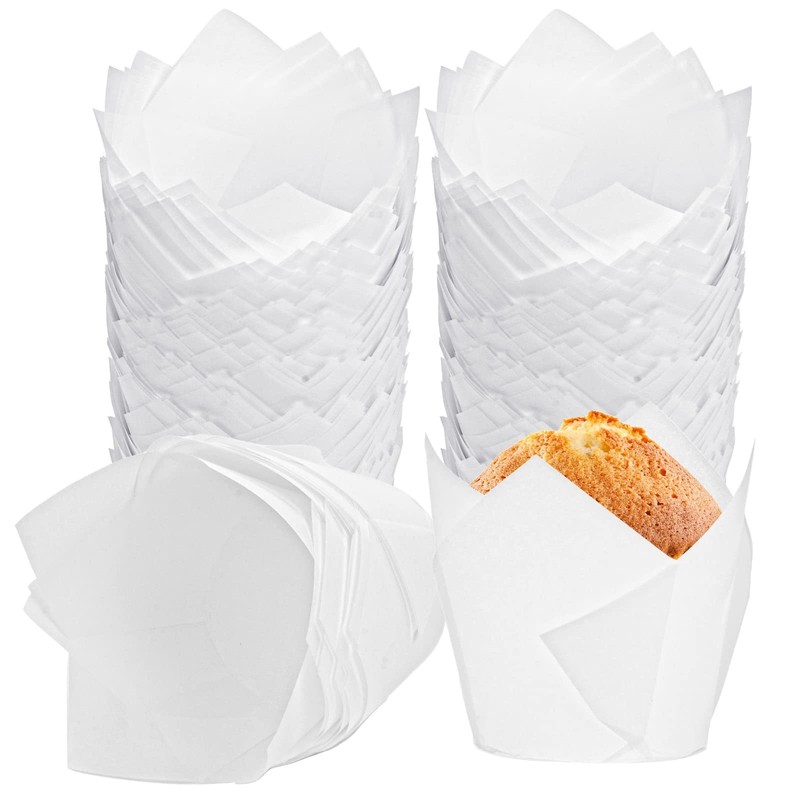 200Pcs Tulip Cupcake Liners Muffin Baking Liners Holders Premium Baking Cups …