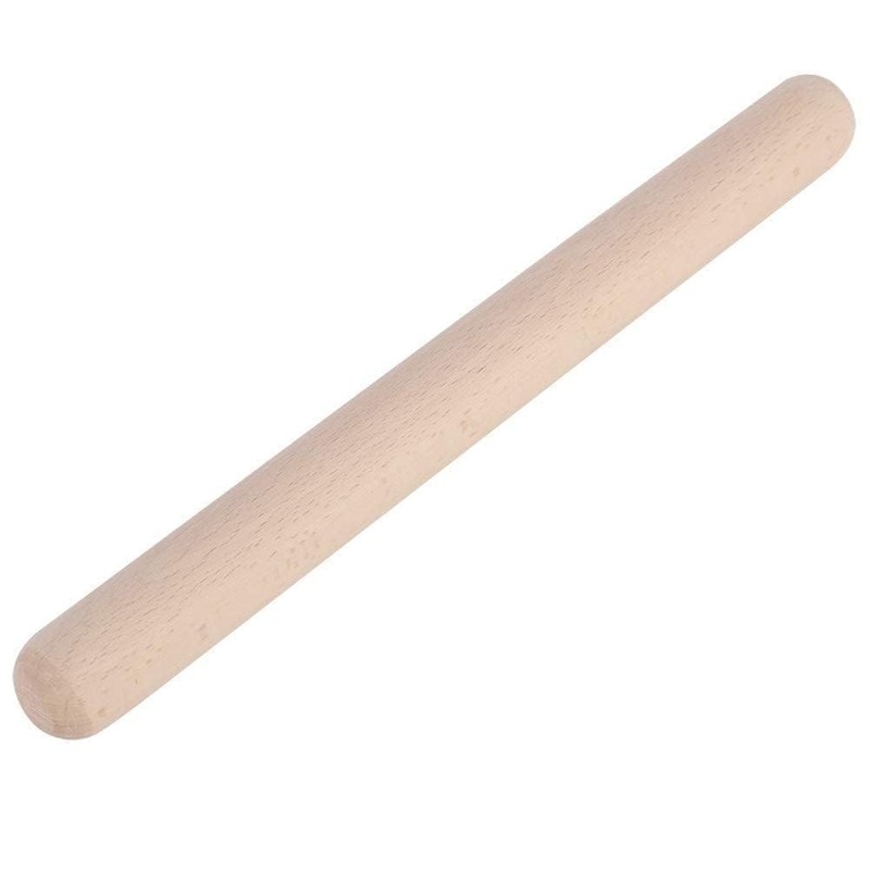 Rolling Pan Wooden Rolling Pin Beech Wood Tapered Fondant Pie Crust 39cm