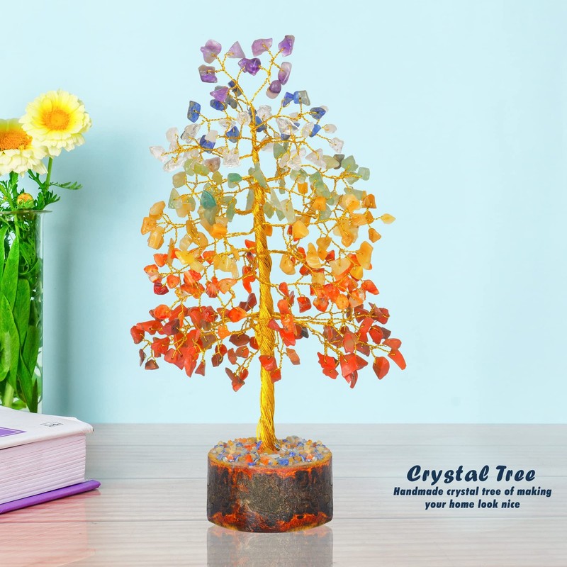 Yathabi Seven Chakra Tree - Crystal Tree For Positive Energy - Tree Of Life - gallery